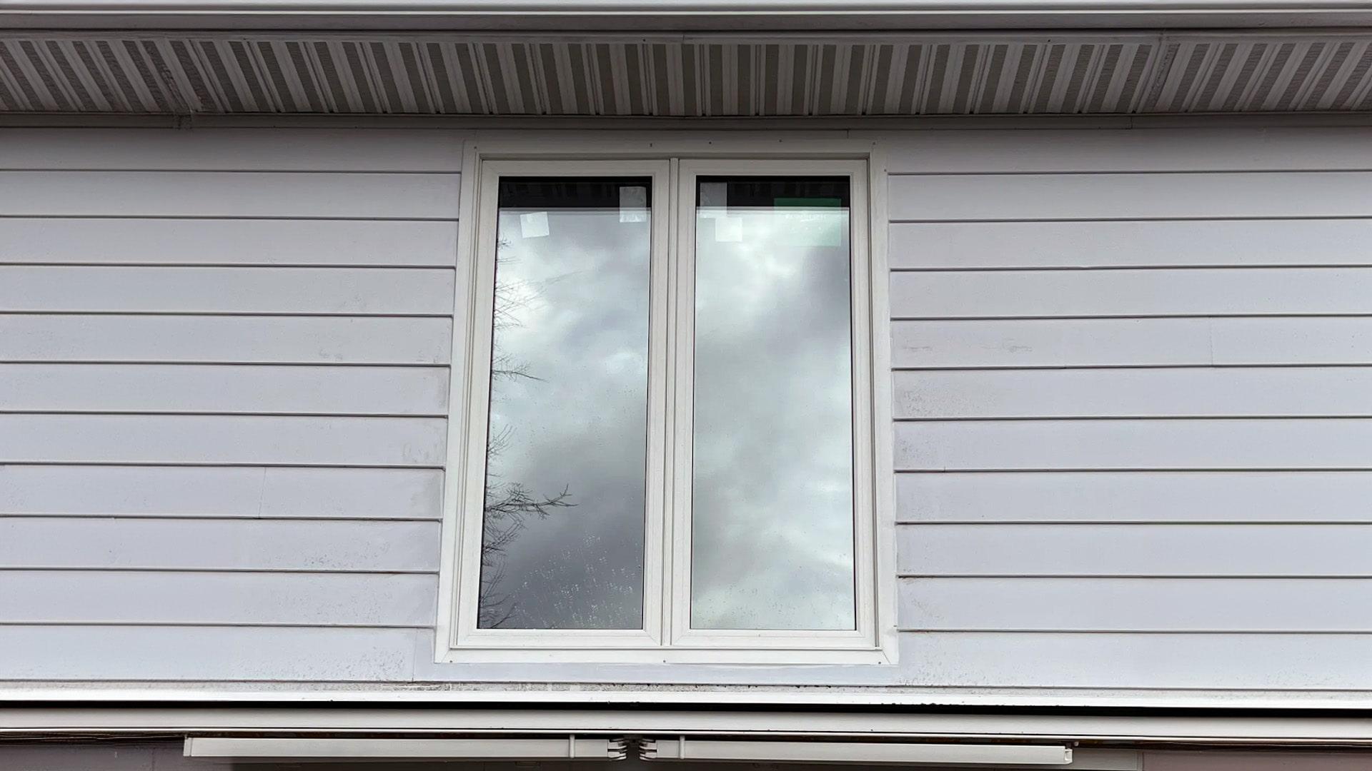 After casement window installation