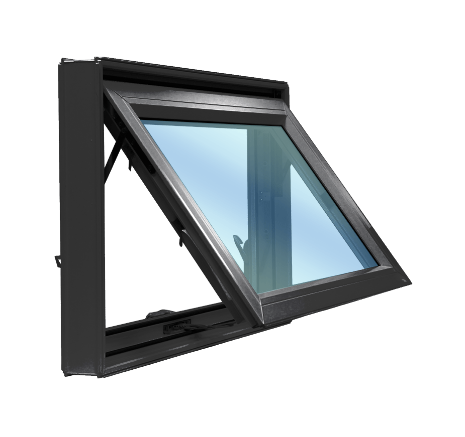 black hopper window