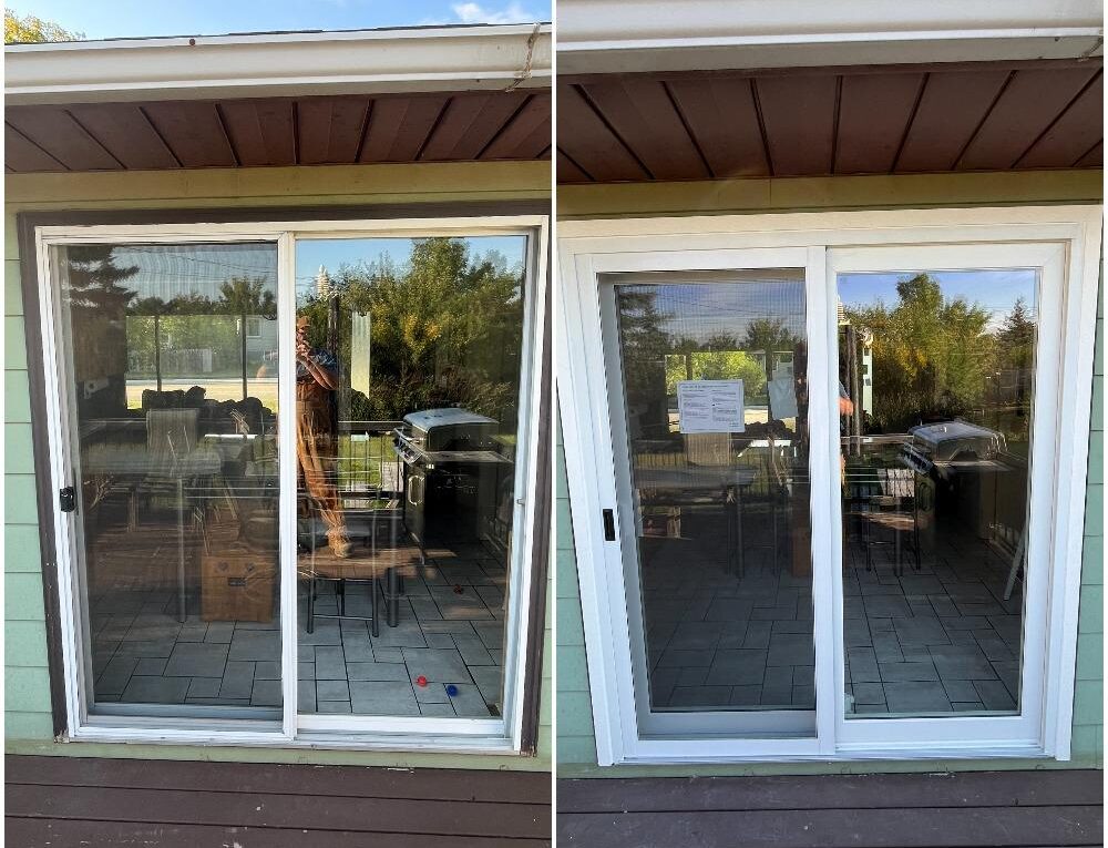 patio door before\after