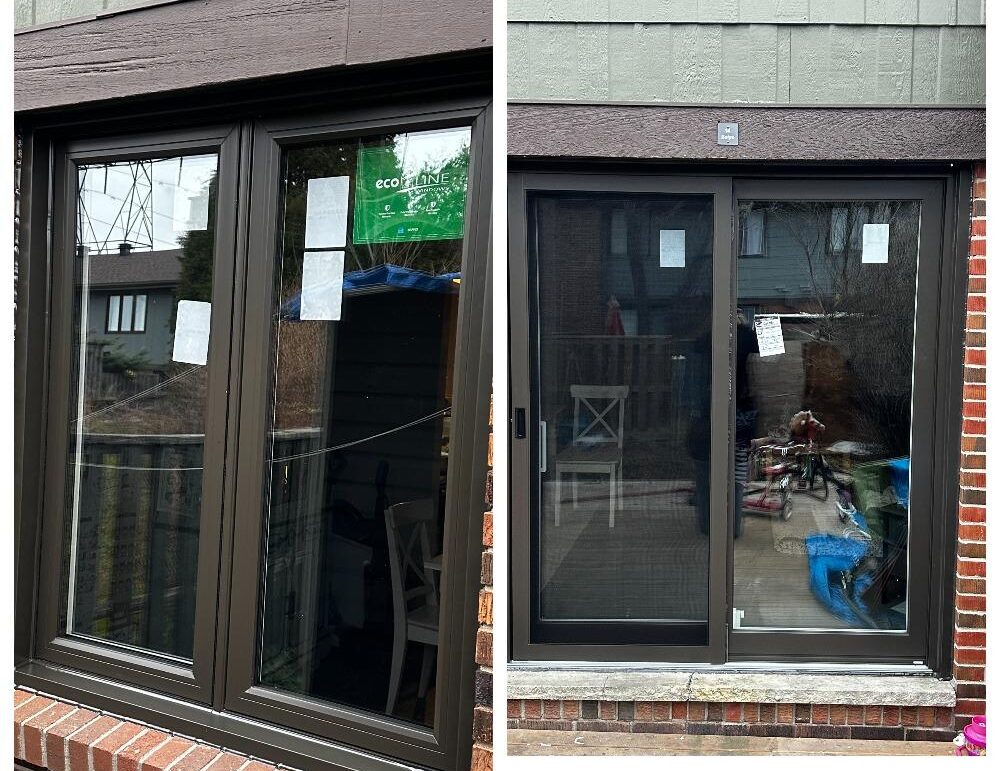 casement window and patio door