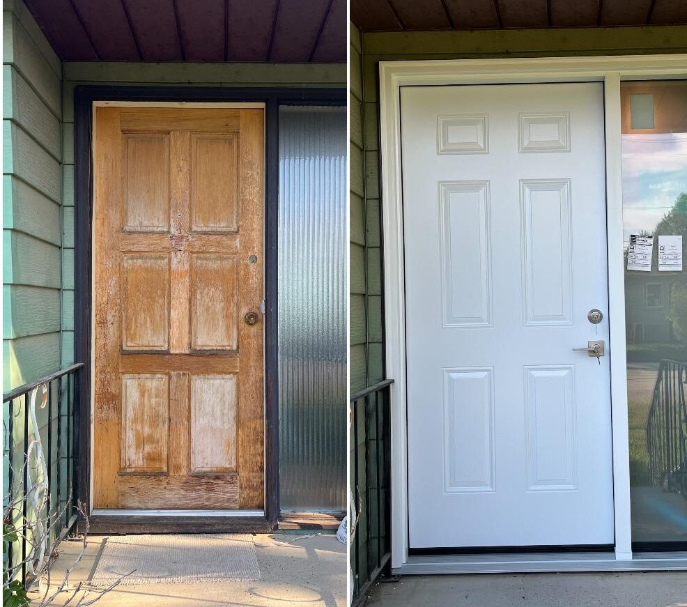 Entry door before\after